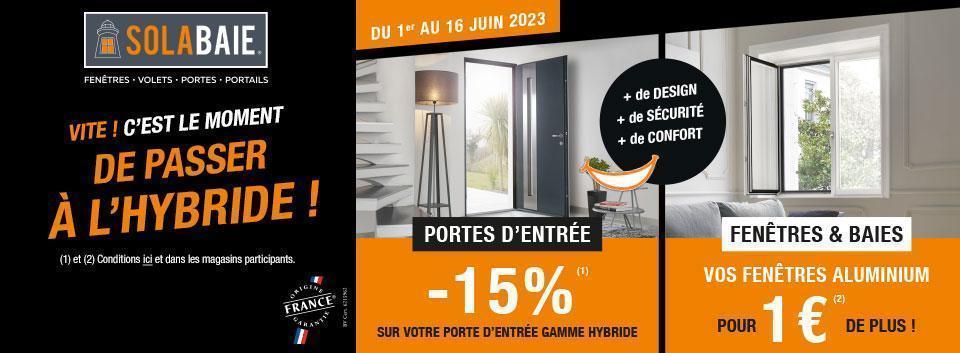 Promotion Menuiseries, Offre Juin 2023